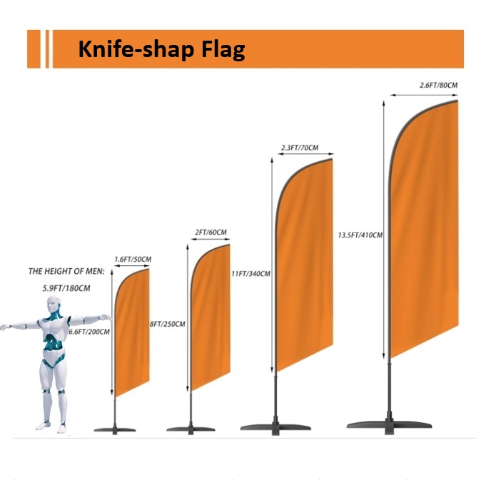 knife-shape flag